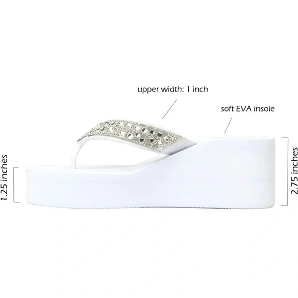 🌸🥂HOST PICK🥂🌸 Platform Jewel Wedge Sandals - Picture 4 of 6